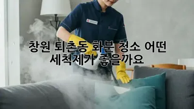 창원 퇴촌동 화분 청소, 어떤 세척제가 좋을까요?