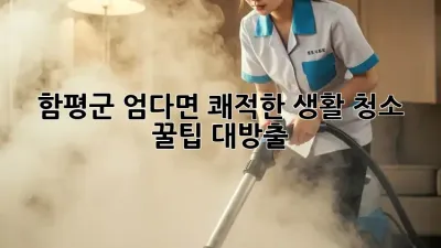 함평군 엄다면 쾌적한 생활 청소 ✨꿀팁 대방출!