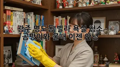 광주 명도동 빌라 욕실 청소, 곰팡이와 물때 이젠 안녕!