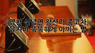 🚗 영천 신녕면 왕산리 중고차 유지비, 똑똑하게 아끼는 법! 💰